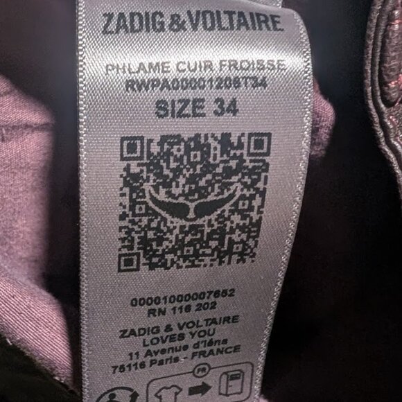 Zadig & Voltaire | Phlame Crinkled Leather Pants In Chocolate Brown - Picture 13 of 15